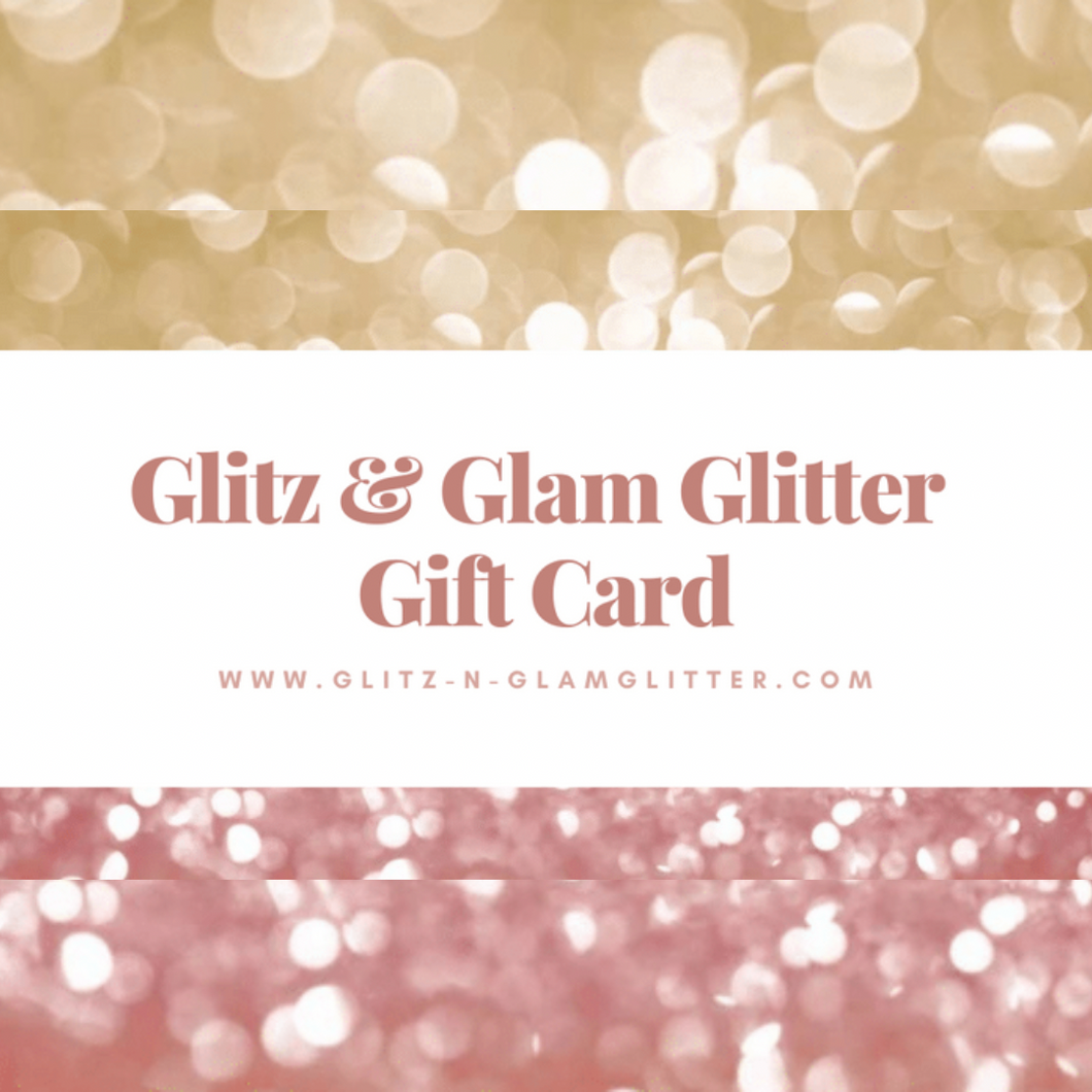 Glitz & Glam Glitter Gift Card